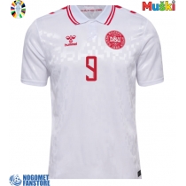 Danska Rasmus Hojlund #9 Gostujuci Dres EP 2024 Kratak Rukav